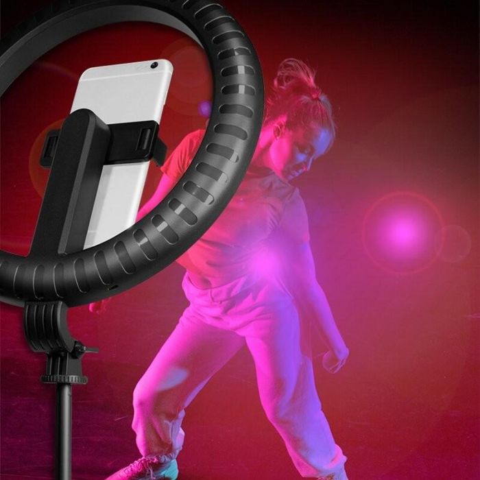 LogiLink Anillo de luz LED para Smartphone con Trípode y Palo Selfie integrado, 20cm 8 LogiLink Anillo de luz LED para Smartphone con Trípode y Palo Selfie integrado, 20cm 8