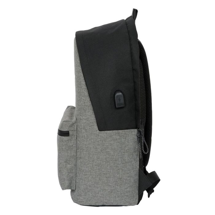 Mochila para Portátil Eckō Unltd. Rhino Negro Gris 31 x 44 x 18 cm 4