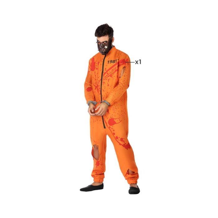 Disfraz Preso Sangriento Hombre Adulto Psicópata Caníbal M-L Halloween 0 Disfraz Preso Sangriento Hombre Adulto Psicópata Caníbal M-L Halloween 0