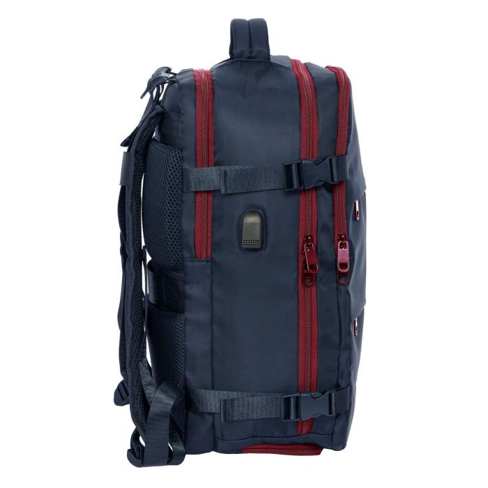 Mochila Escolar F.C. Barcelona Azul Granate 3 Mochila Escolar F.C. Barcelona Azul Granate 3