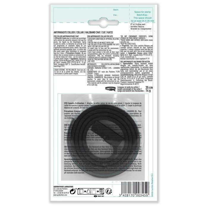 Vetocanis Collar Antiparasitario para Gatos: Repelente de Pulgas, Garrapatas y Mosquitos - Protección para más de 9 meses 2 Vetocanis Collar Antiparasitario para Gatos: Repelente de Pulgas, Garrapatas y Mosquitos - Protección para más de 9 meses 2