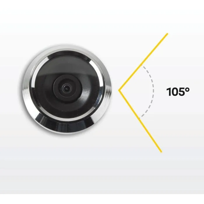 Yale Mirilla Digital con Pantalla LCD 3.2 Pulgadas para Puertas de Grosor 38-110 mm 4