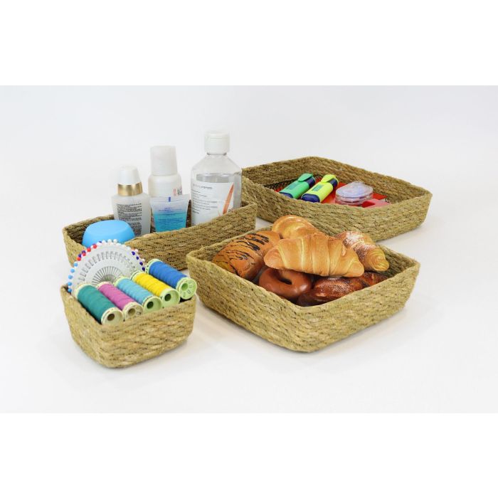 Cesta de ordenación Seagrass Privilege 24x16x5 cm (24 Unidades) 1 Cesta de ordenación Seagrass Privilege 24x16x5 cm (24 Unidades) 1