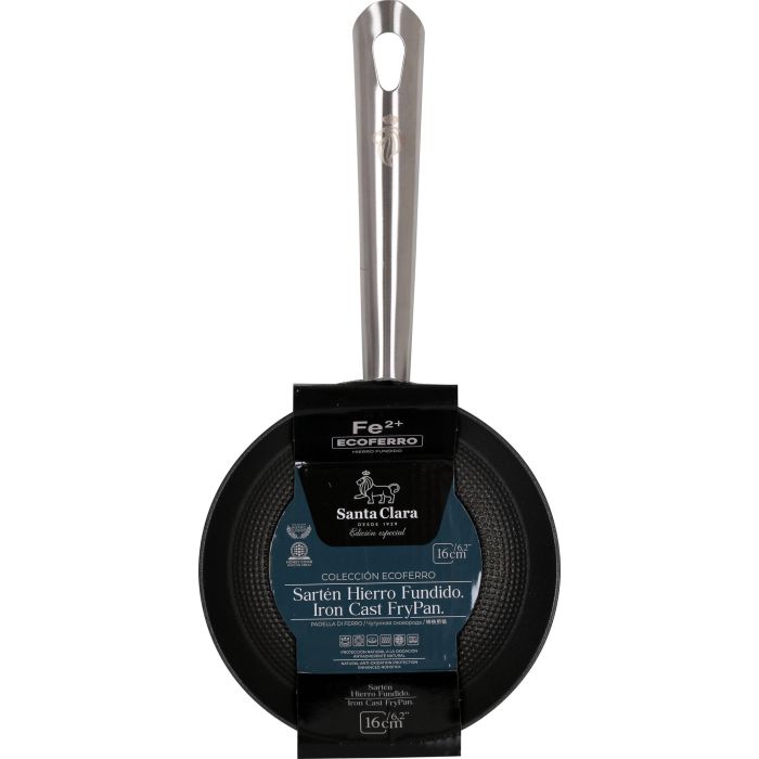 Sartén de hierro fundido Sta Clara Ecoferro 16 cm - Inde (6 Unidades) 1