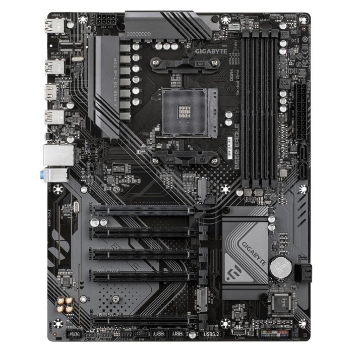 GIGABYTE B550 EAGLE Placa Base para AMD Ryzen 5000 Serie, VRM 10+3+1 Fases, DDR4 3200MHz, PCIe 4.0 M.2, LAN GbE, ATX 1