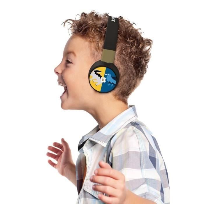 HARRY POTTER - Auriculares Bluetooth 2 en 1 - Cómodos y plegables con cable para niños con limitación de sonido 4 HARRY POTTER - Auriculares Bluetooth 2 en 1 - Cómodos y plegables con cable para niños con limitación de sonido 4
