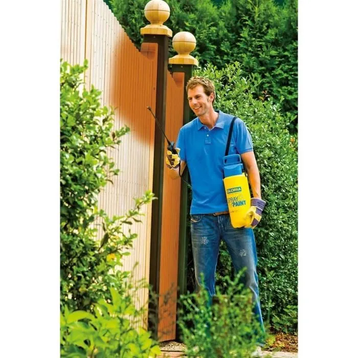 Gloria Spray & Paint Modelo 5 L Pulverizador Manual - 3 Barras - Válvula y Boquilla de Chorro Plano - Juntas de Viton 3