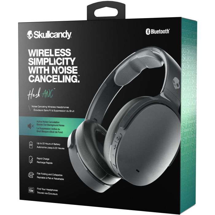 Skullcandy Hesh ANC Auriculares Inalámbricos Over-Ear con Cancelación de Ruido Activa (ANC) Bluetooth 5.0 Negro 2