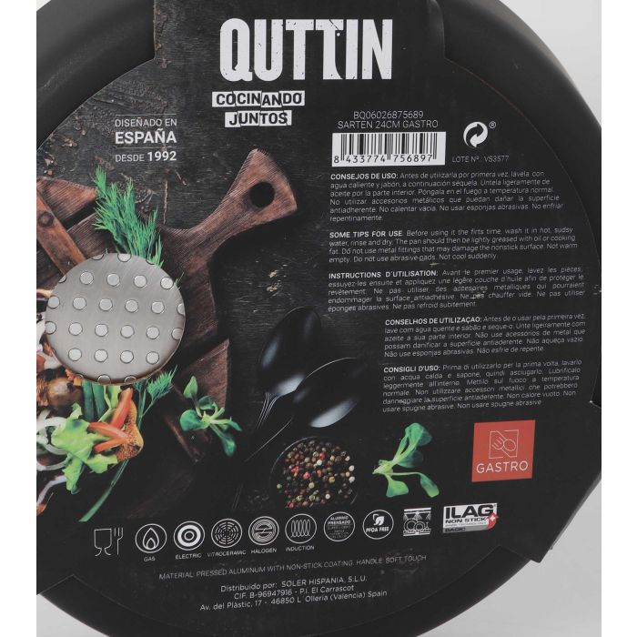 Sartén Gastro Quttin 24 cm (6 Unidades) 9 Sartén Gastro Quttin 24 cm (6 Unidades) 9