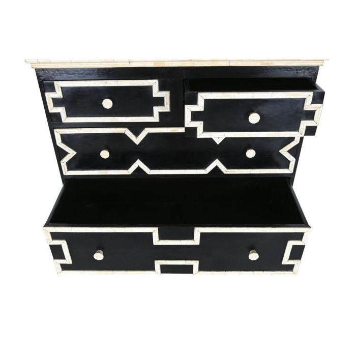 Cómoda Home ESPRIT Negro 111 x 51 x 99 cm 5