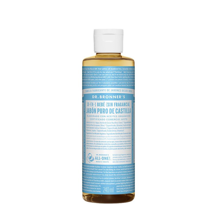 Dr Bronner'S Jábon Líquido Bebés - Neutral 240 mL Dr Bronner'S Jábon Líquido Bebés - Neutral 240 mL