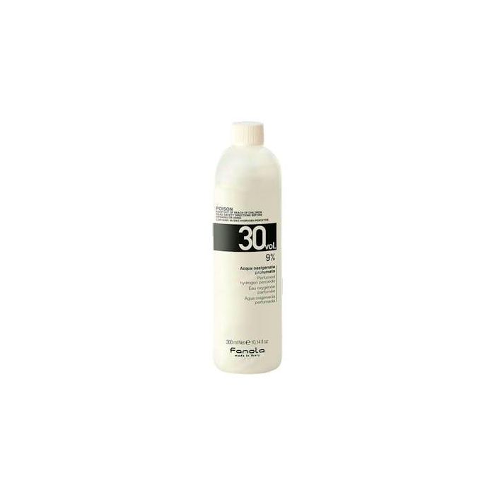 Fanola Oxigenada 30 Volúmenes Cremosa 300 ml para Coloración Capilar con Fragancia Exótica