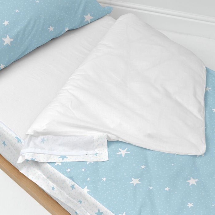 Saco Nórdico sin Relleno HappyFriday Basic Kids Little star Azul 105 x 200 cm 3 Saco Nórdico sin Relleno HappyFriday Basic Kids Little star Azul 105 x 200 cm 3