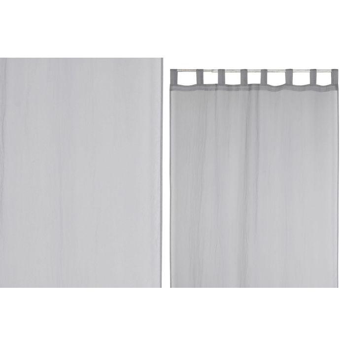 Visillo Urban DKD Home Decor Gris Claro 260 x 140 cm (2 Unidades) Visillo Urban DKD Home Decor Gris Claro 260 x 140 cm (2 Unidades)