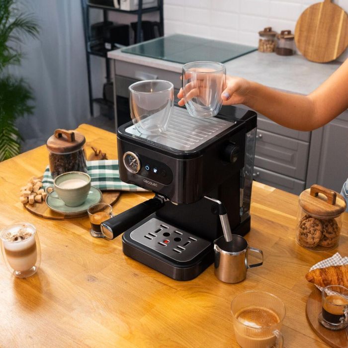 Cafetera Express de Brazo Cecotec Power Espresso 20 Pro Negro Acero 20 bar 1,5 L 5