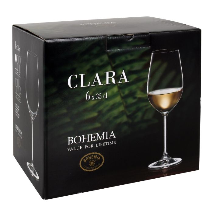Set 6 Copas Vino Blanco Bohemia 350 cc Clara (4 Cajas) 2 Set 6 Copas Vino Blanco Bohemia 350 cc Clara (4 Cajas) 2
