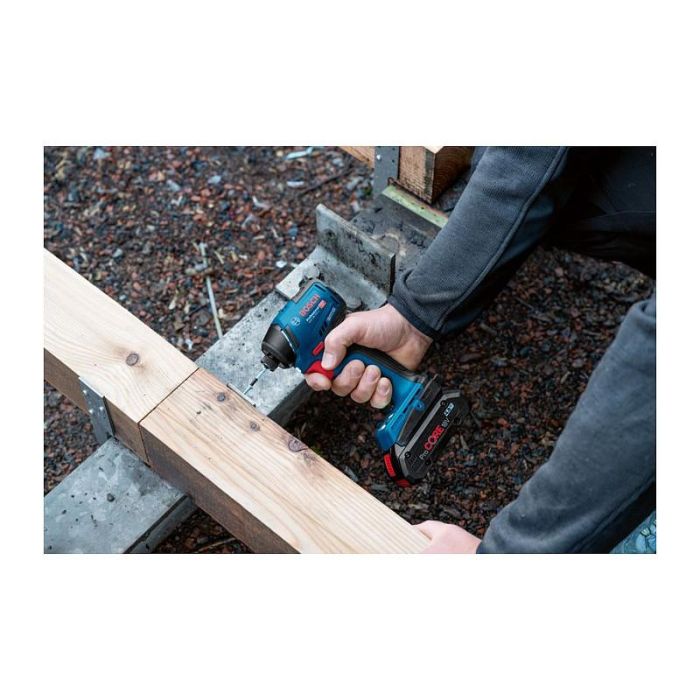 Bosch GDR 18V-220 C Akku-Drehschlagschrauber, Taladro Percutor de Pistola Profesional 18V, Sin Escobillas, 3 Velocidades, Par Máx. 220 Nm, 1/4", Color Azul, Incluye Funda 6