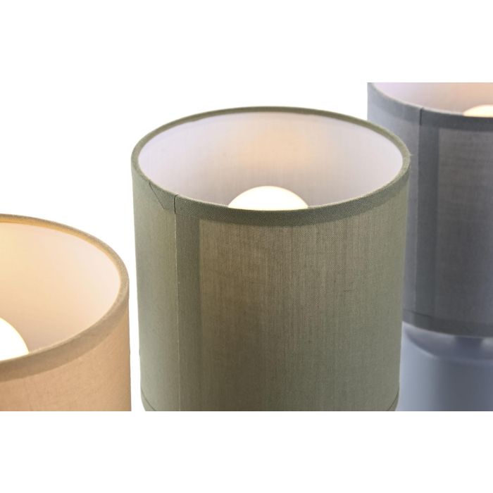 Lampara Sobremesa Urban DKD Home Decor Azul Beige 12 x 25 x 12 cm (12 Unidades) 3 Lampara Sobremesa Urban DKD Home Decor Azul Beige 12 x 25 x 12 cm (12 Unidades) 3