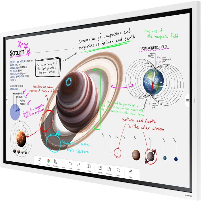 Samsung WM65B Flip Pro 65'' 4K UHD MultiTouch LCD con HDMI/DisplayPort/USB-C, Altavoces, Color Blanco/Gris 1 Samsung WM65B Flip Pro 65'' 4K UHD MultiTouch LCD con HDMI/DisplayPort/USB-C, Altavoces, Color Blanco/Gris 1