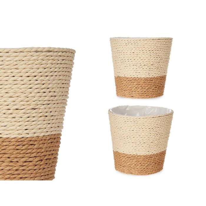 Ibergarden Macetero de Cuerda y Plástico Marrón Natural 12.5x12 cm (24 Unidades) 0 Ibergarden Macetero de Cuerda y Plástico Marrón Natural 12.5x12 cm (24 Unidades) 0