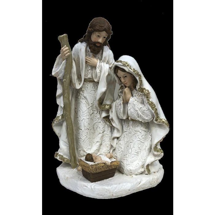 DKD Home Decor Nacimiento Navidad Tradicional Resina Multicolor 10 x 19 x 12 cm (2 Unidades) 1