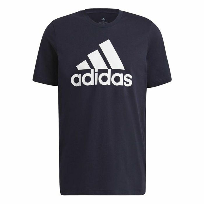 Camiseta de Manga Corta Hombre Essentials Big Logo Adidas Legend Ink Azul S 1