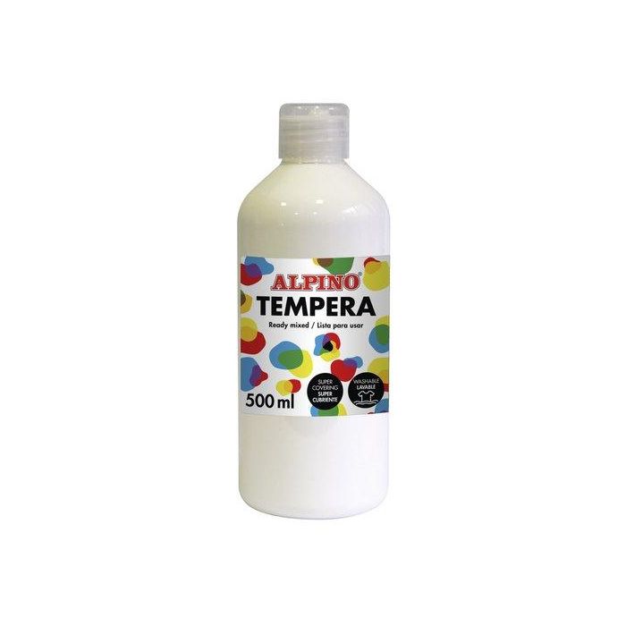 Tempera Alpino Liquida 500 Ml (Botella) Blanco