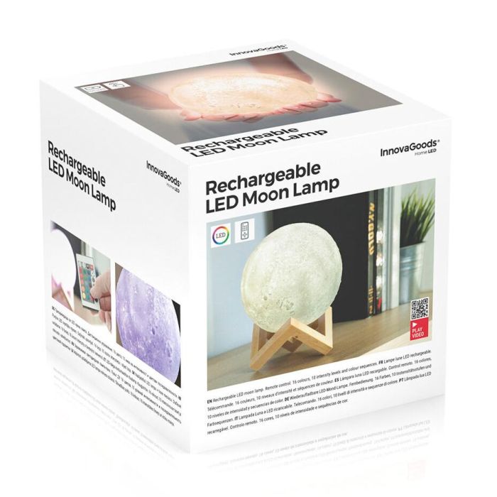 Innovagoods Lámpara LED Recargable Luna Moondy Luces para Decoración (6 Unidades) 16 Innovagoods Lámpara LED Recargable Luna Moondy Luces para Decoración (6 Unidades) 16