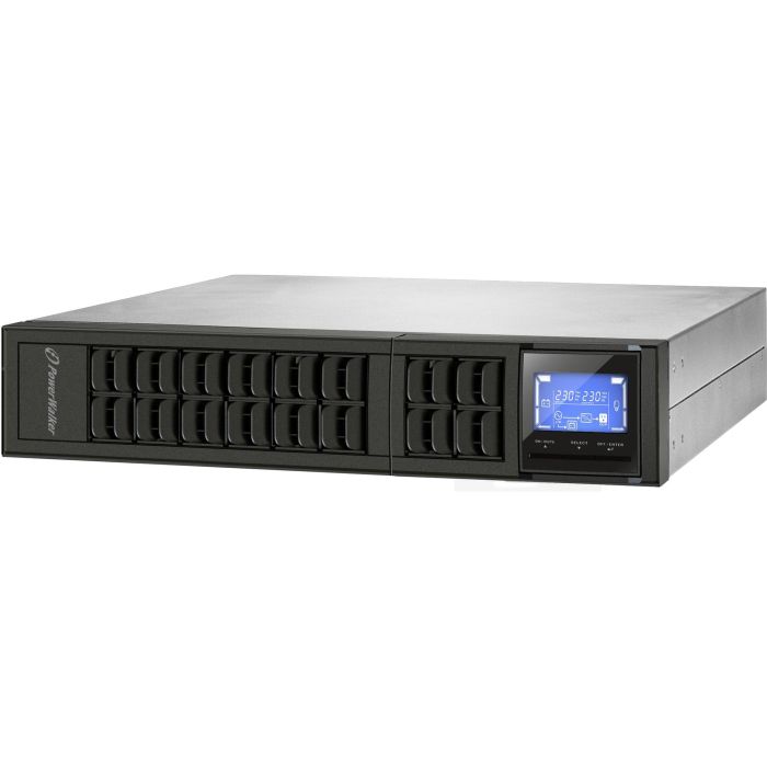 PowerWalker VFI 2000CRM - UPS Doble Conversión (Online) 2kVA 1600W Senoidal, Montaje en Rack/Torre LCD 2