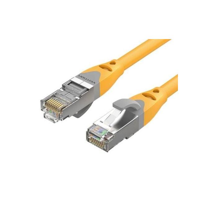 Vention IBHYG Cable de Red Ethernet RJ45 SFTP Cat.6a 10 Gbps 500 MHz Doble Blindaje Cobre 1.5m Naranja Vention IBHYG Cable de Red Ethernet RJ45 SFTP Cat.6a 10 Gbps 500 MHz Doble Blindaje Cobre 1.5m Naranja