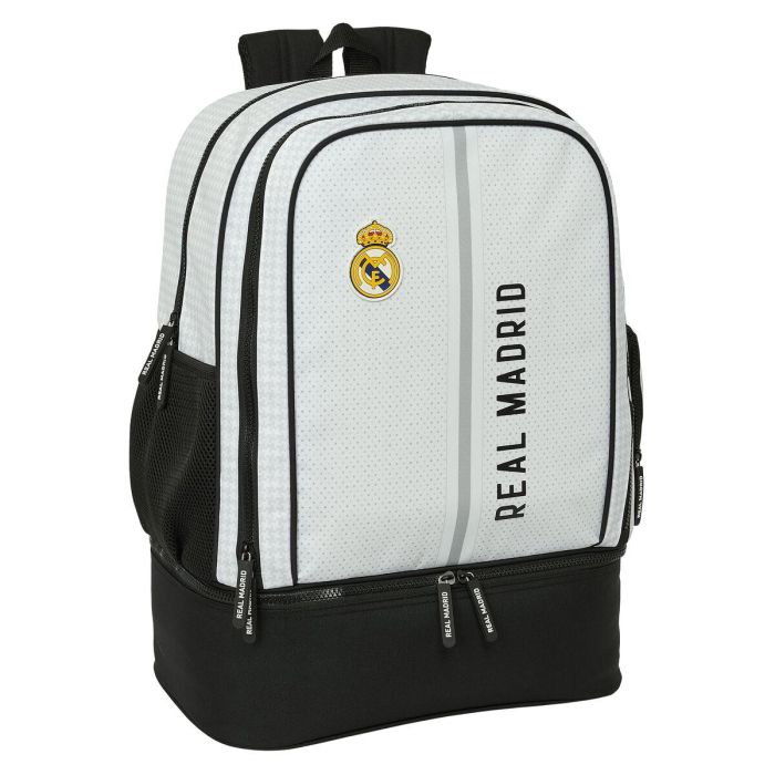 Mochila Deportiva Real Madrid C.F. 24/25 Blanco Gris 35 x 50 x 24 cm 0 Mochila Deportiva Real Madrid C.F. 24/25 Blanco Gris 35 x 50 x 24 cm 0