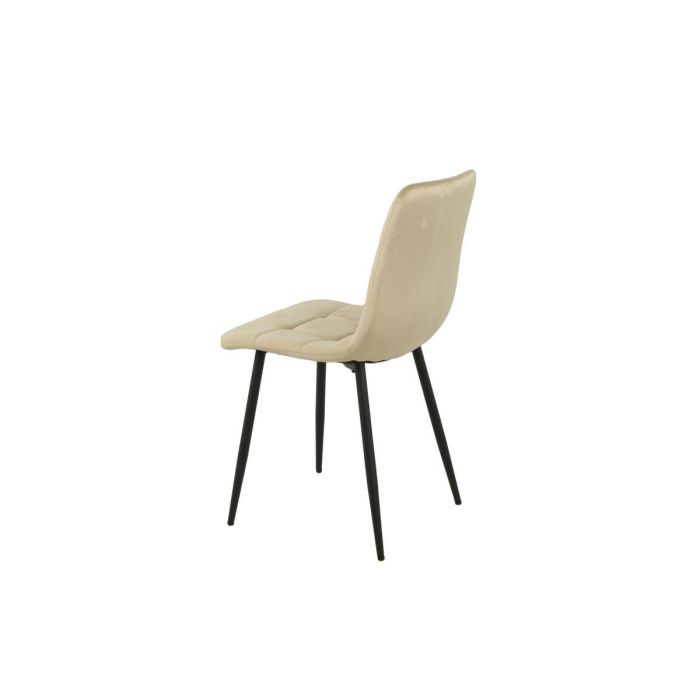 Silla Romimex Beige Terciopelo Metal 45 x 89 x 55 cm 2