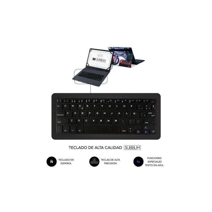 SUBBLIM funda de tablet con teclado usb KEYTAB USB 10,1" England 3 SUBBLIM funda de tablet con teclado usb KEYTAB USB 10,1" England 3