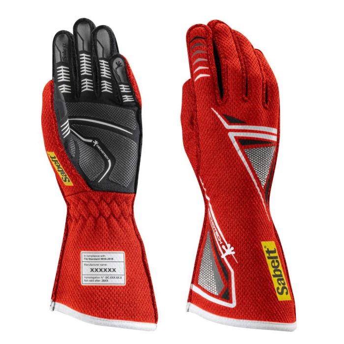 Sabelt SBRFTG11RS08 Guantes Hero TG-11 Geckotech Rojo Talla 8 - Agarre Silicona, Transpirables, Homologación 8856-2018 Sabelt SBRFTG11RS08 Guantes Hero TG-11 Geckotech Rojo Talla 8 - Agarre Silicona, Transpirables, Homologación 8856-2018