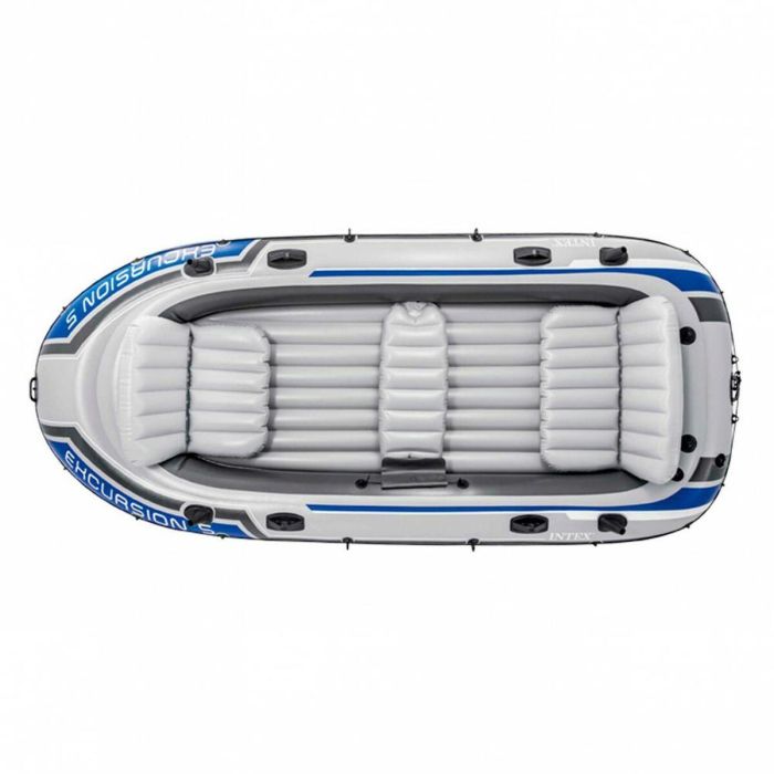 Barca Hinchable Intex Excursion 5 Azul Blanco 366 x 43 x 168 cm 5