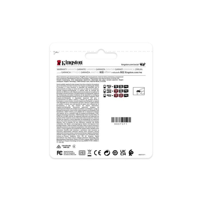 Tarjeta Micro SD Kingston SDCIT2/32GBSP 32 GB 6 Tarjeta Micro SD Kingston SDCIT2/32GBSP 32 GB 6