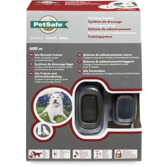 Petsafe Sistema de apoyo educativo LITE 600 m con estimulación electrostática, vibración y sonido para perros de más de 3.6 kg 4