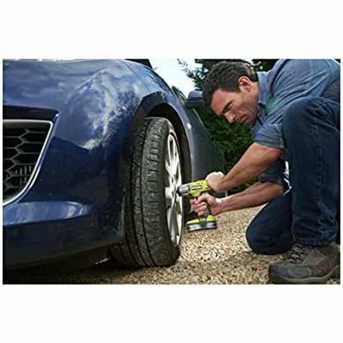 Ryobi Destornillador de 18V con Batería 2.0 Ah, Cargador Rápido y 3 Enchufes 14