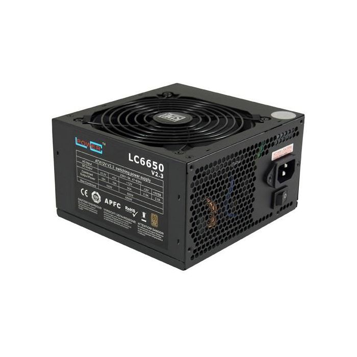 LC-Power Fuente Alimentacion 650W LC6650 V2.3 80+ Bronze ATX No Modular PC