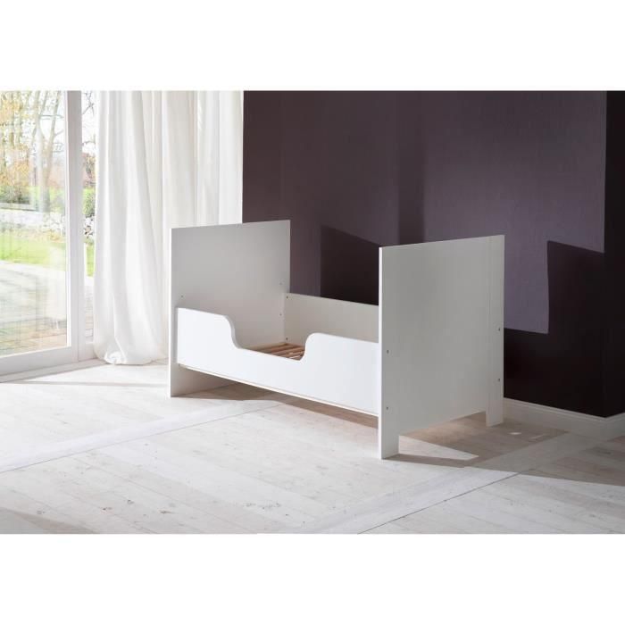 Kit evolución OLIVIA para cuna - Compatible con habitaciones Duo y Trio BERRY y NIKO - L140 x H27 x P2 cm - Blanco 1 Kit evolución OLIVIA para cuna - Compatible con habitaciones Duo y Trio BERRY y NIKO - L140 x H27 x P2 cm - Blanco 1