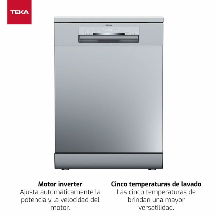 Lavavajillas Teka DFS76850 Acero 60 cm 6 Lavavajillas Teka DFS76850 Acero 60 cm 6