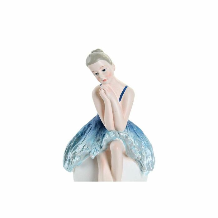 Figura Romantico DKD Home Decor Azul 13 x 14.5 x 8.5 cm 1