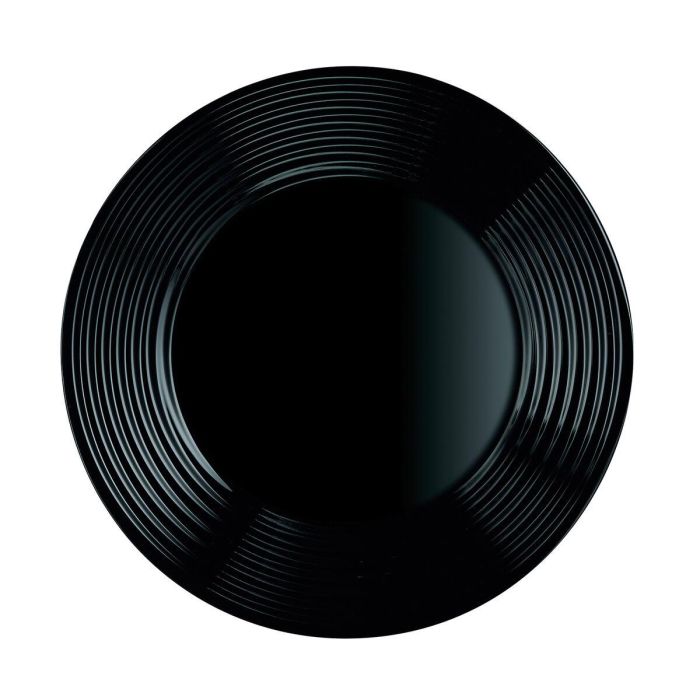 Plato Llano Luminarc Harena Negro Vidrio (25 cm) (24 Unidades) 2 Plato Llano Luminarc Harena Negro Vidrio (25 cm) (24 Unidades) 2