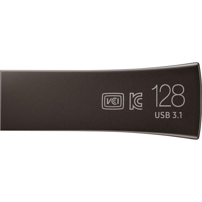 Samsung MUF-128BE4/APC Pendrive BAR Plus 128GB USB 3.1 Titan Gray, hasta 400MB/s lectura, cuerpo metálico, 5 niveles de protección 1 Samsung MUF-128BE4/APC Pendrive BAR Plus 128GB USB 3.1 Titan Gray, hasta 400MB/s lectura, cuerpo metálico, 5 niveles de protección 1