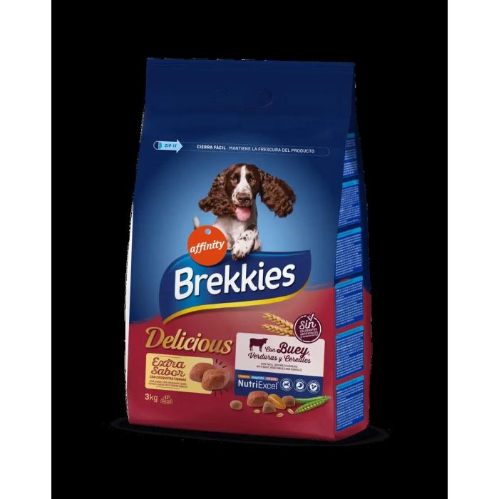 Brekkies Canine Adult Delicious Ternera 3 kg