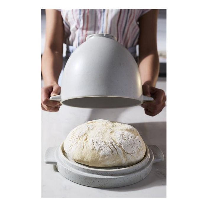 Kitchenaid 5KSM2CB5BGS Bol para Pan con Tapa Grey Speckle para Robot de Cocina, Apto para Horno 6