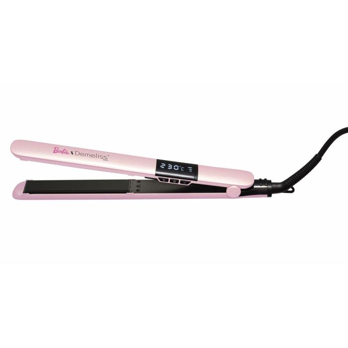 Demeliss DEM3666085213727 Plancha de Pelo Edición Barbie Temperatura 150-230°C Placas Finas 25x120mm Rosa 4
