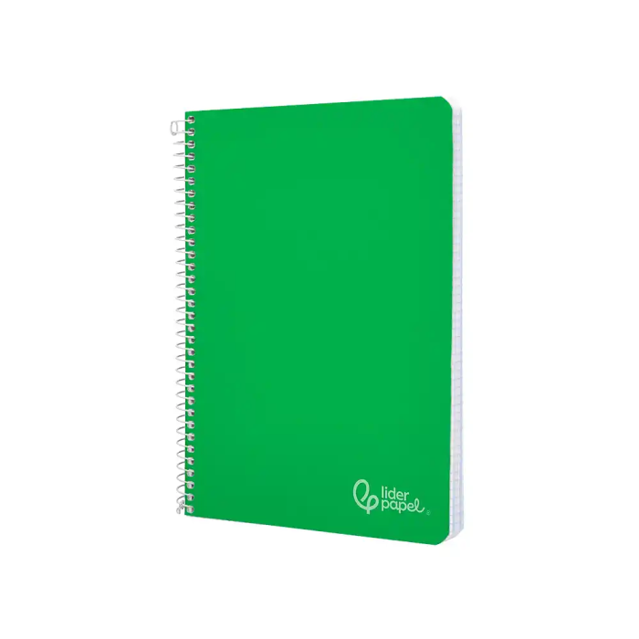 Liderpapel Cuaderno espiral A5 Witty tapa dura 80 hojas 90gr cuadro 4mm con margen color verde 3