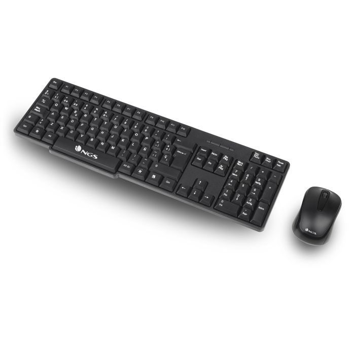 Teclado y Ratón NGS EUPHORIA KIT Negro Qwerty Español Inalámbrico 2 Teclado y Ratón NGS EUPHORIA KIT Negro Qwerty Español Inalámbrico 2