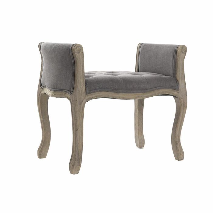 Banqueta DKD Home Decor Gris Natural Madera de caucho 65 x 46 x 60 cm 0 Banqueta DKD Home Decor Gris Natural Madera de caucho 65 x 46 x 60 cm 0